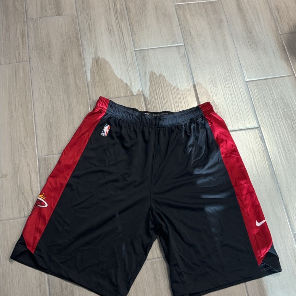 Nike Black and Red Athletic Basketball Shorts